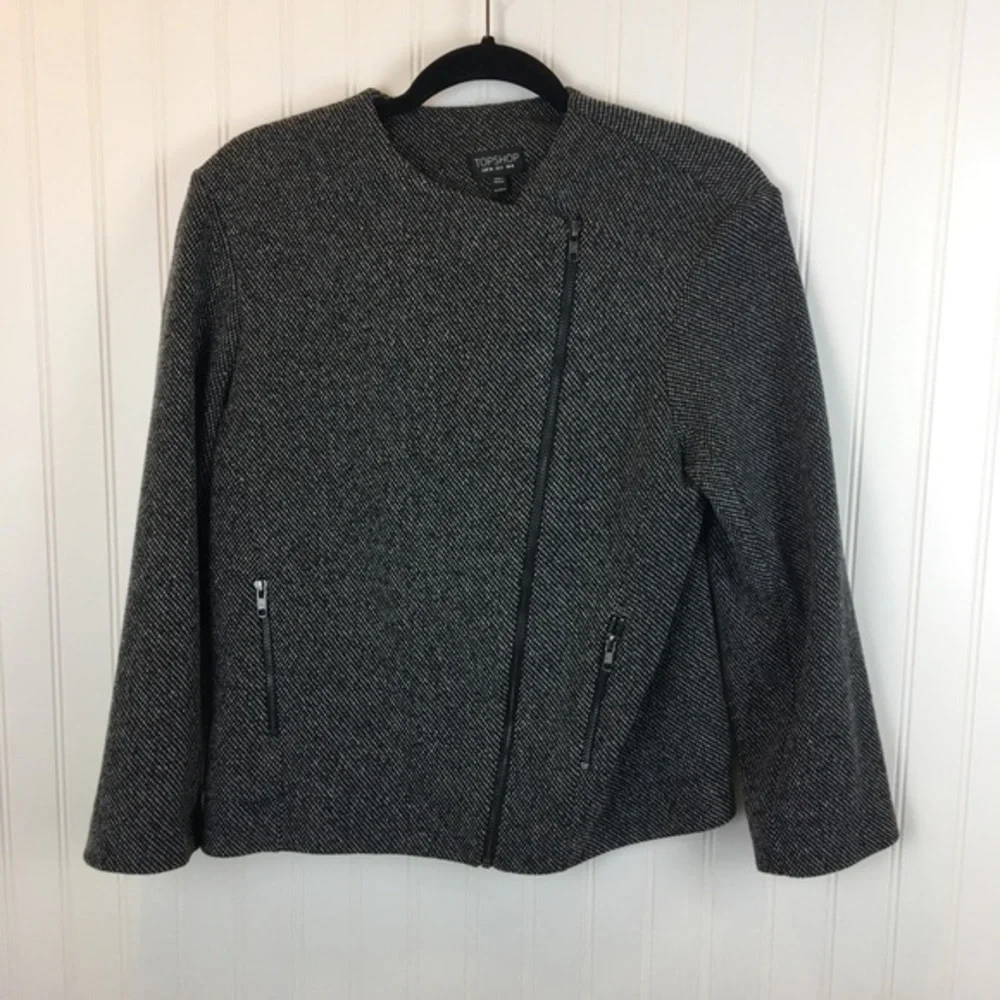 TopShop Tweed Moto Style Jacket‎ - Picture 5 of 5